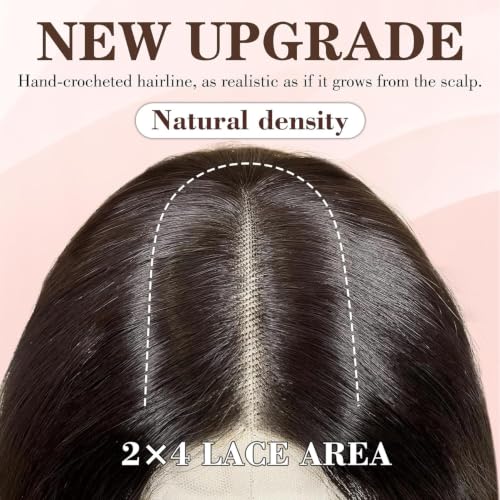 Image of NAYOO Brown Wig for Women,26 Inch Lace Hairline Middle Part Synthetic Wig