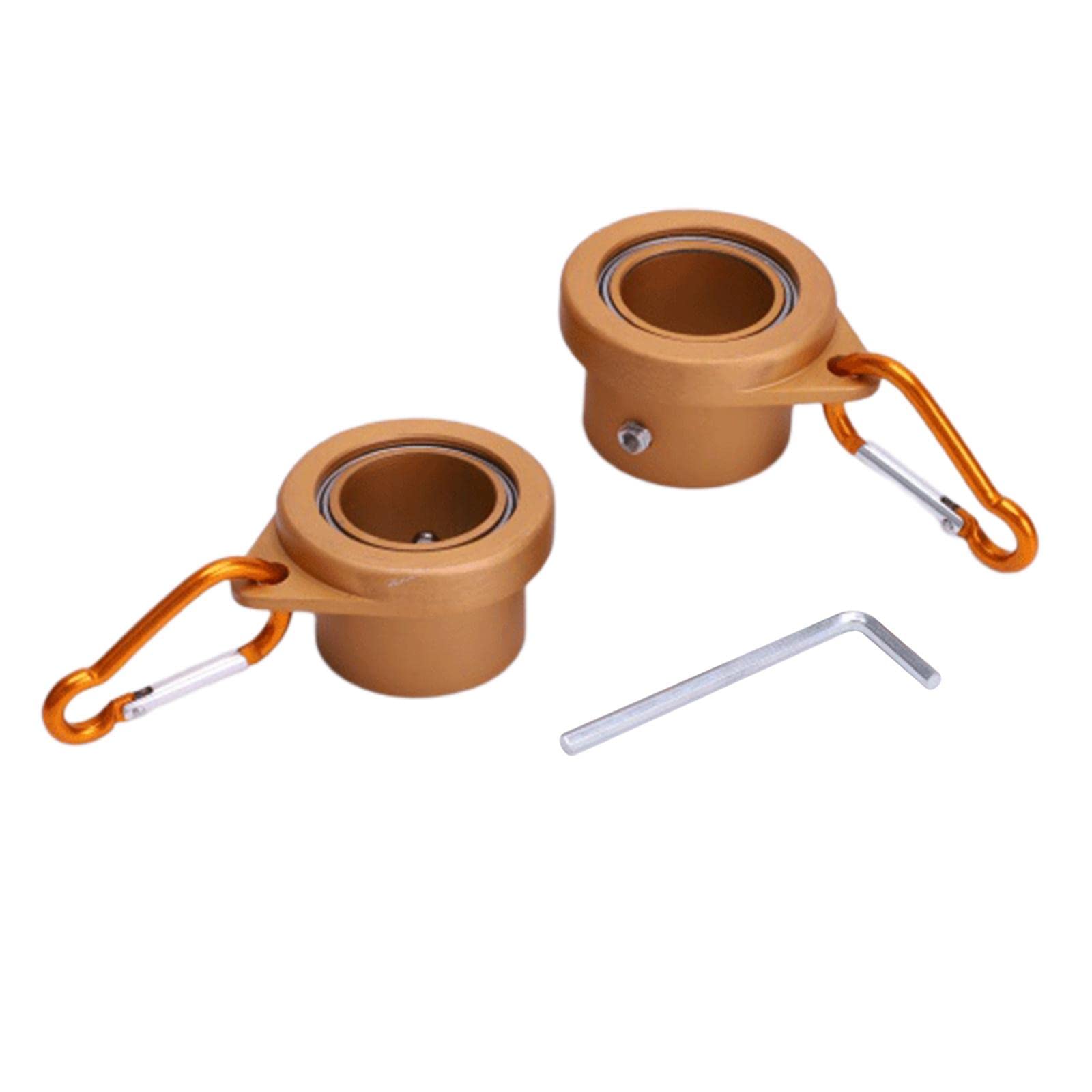 MYADDICTION 2 Pack Flag Pole Mounting Rings Anti-Wrap Grommet Clip Fits 1inch Flagpoles