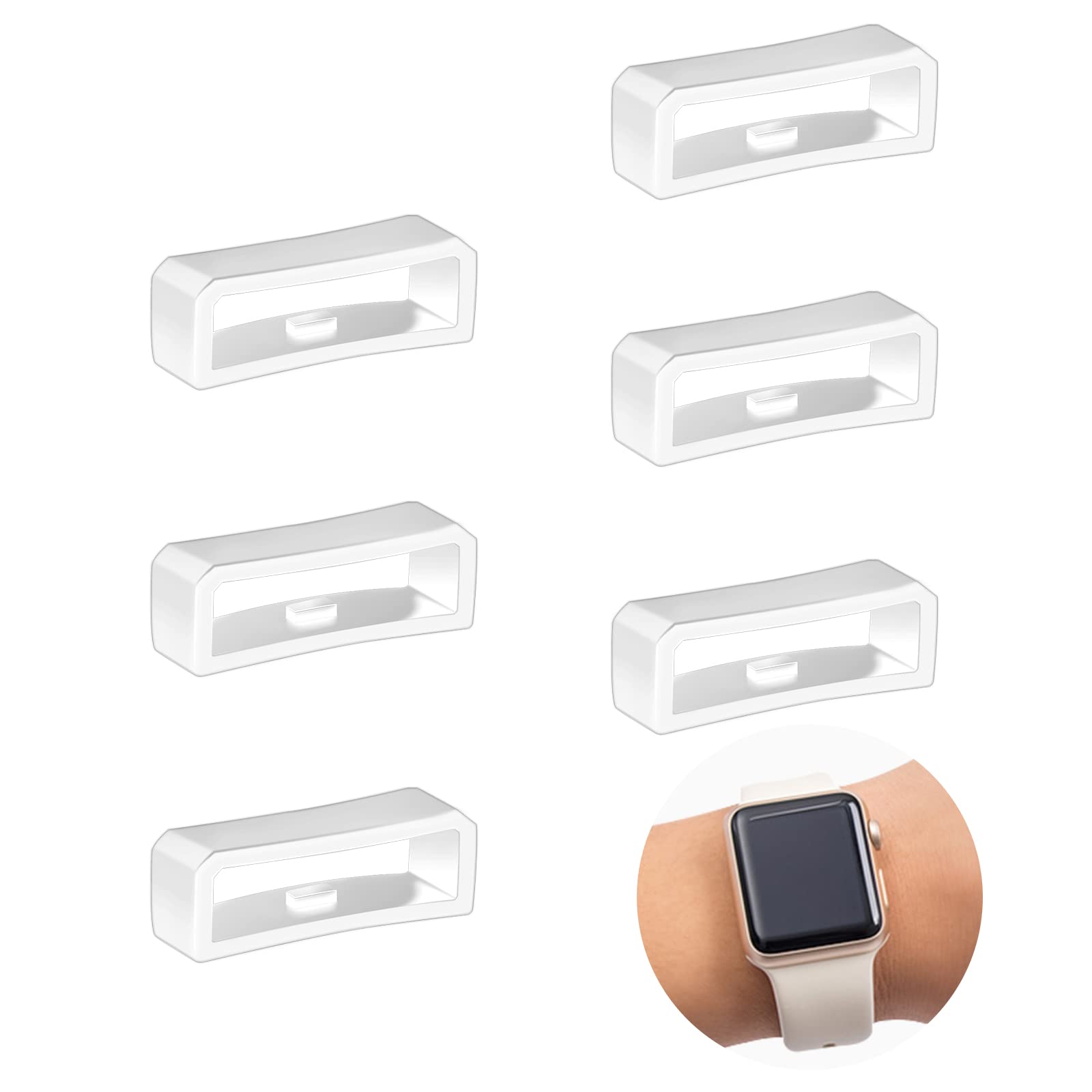 SAVITA Watch Strap Holder Buckle Silicone Replacement Watch Fastener