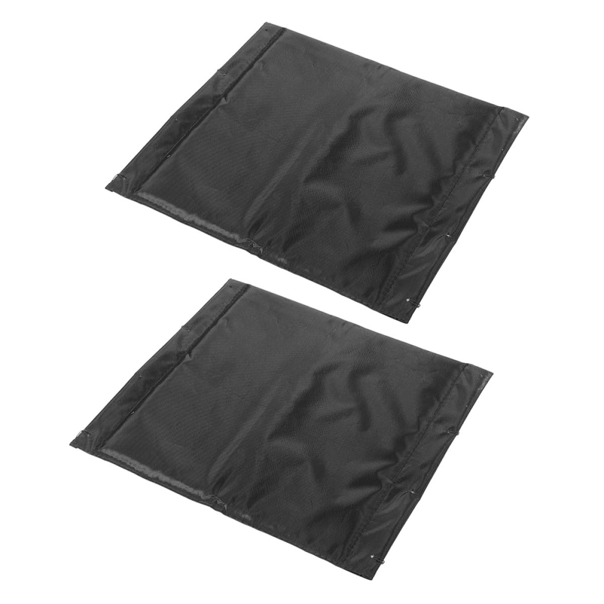 2 Cojines de Asiento para Silla de Ruedas, Tela Oxford Negra, Gruesos y Transpirables, Almohadillas Antideslizantes y Resistentes para Uso Prolongado, Accesorios para Silla