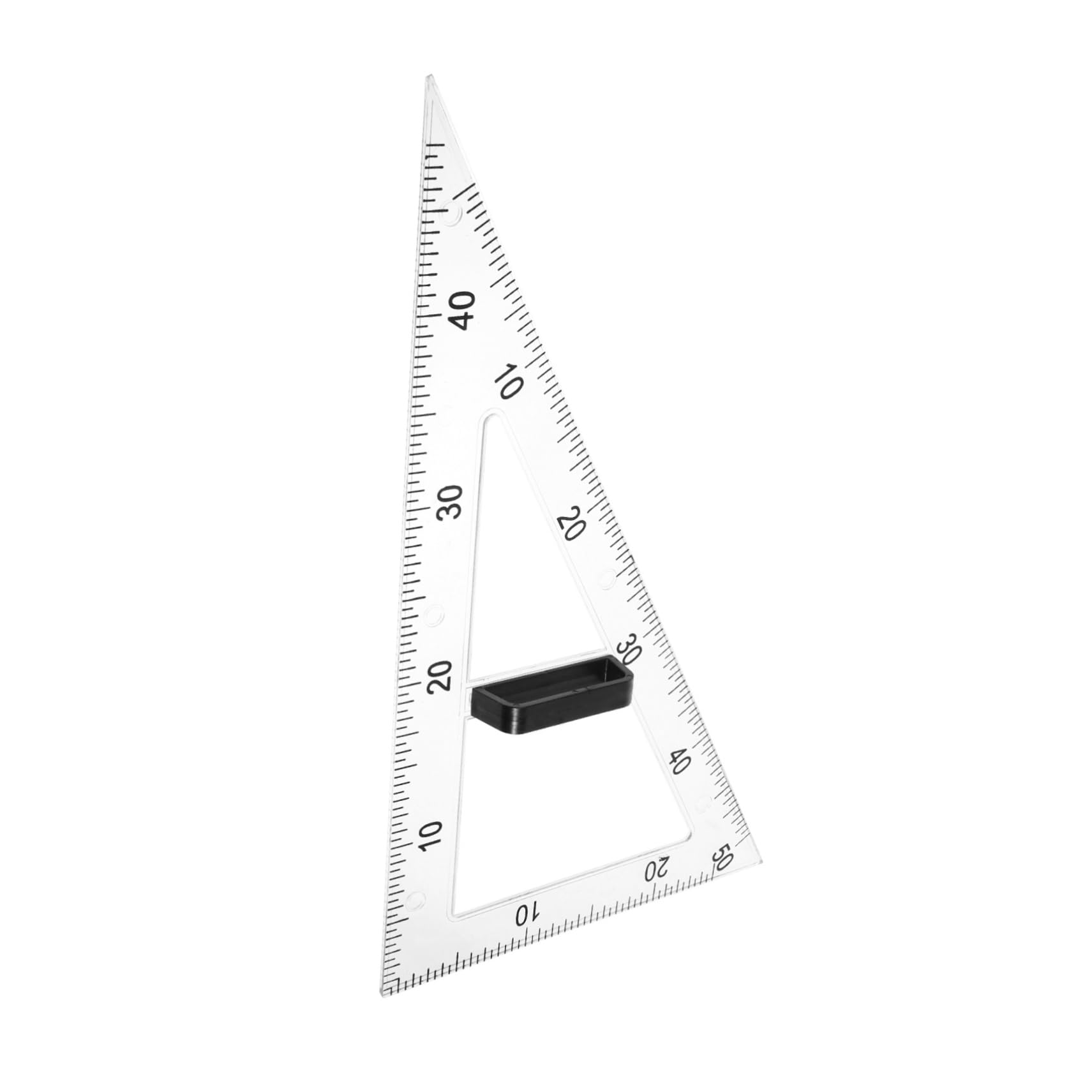 SOLUSTRE Magnetisches Dreieckslineal aus Abs zum Zeichnen Verschiedener Winkel und Formen für Unterricht in Physik und Mathematik