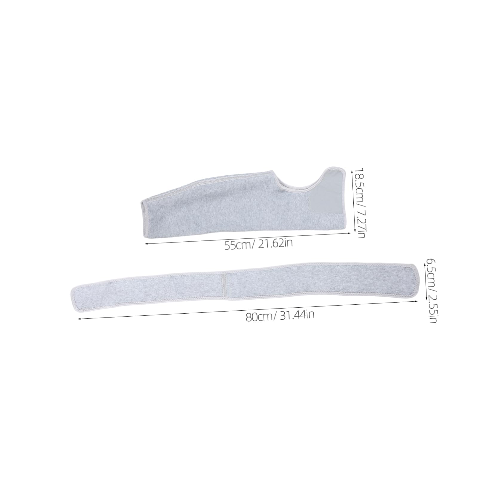 Holibanna Adjustable Shoulder Wrap for Stability and Light Grey Comfortable Single Arm Design for Injuries for Sleeping and Sports Activities
