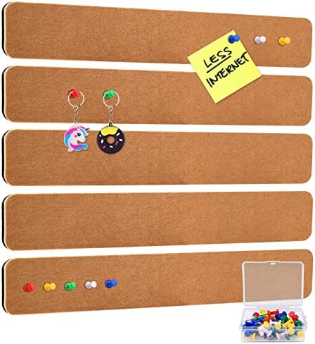 HJZALMI Bacheca Quadrata in Sughero, Bacheche Spesse 6/12 Mm, Piastrelle in Sughero Autoadesive, Adesivo da Parete per Sfondo Display per Ufficio Domestico (Colore : Marrone, Taglia : 4PCS-12mm