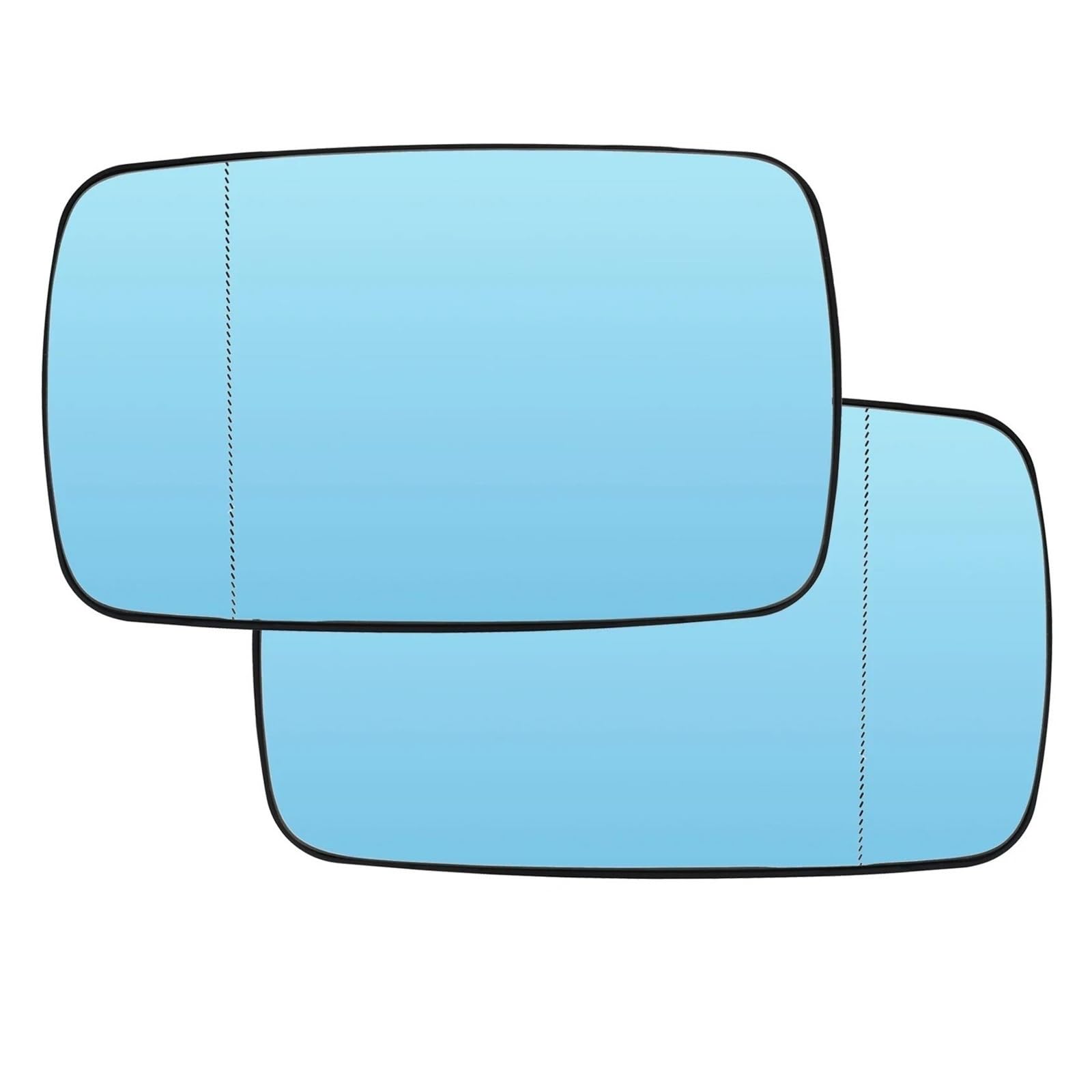 Para 3 Series 5 E39 E46 320i 1997-2005 Izquierdo Derecho Puerta Lado Cristal Espejo Retrovisor Calefactado Azul Vista Trasera(Left Right)