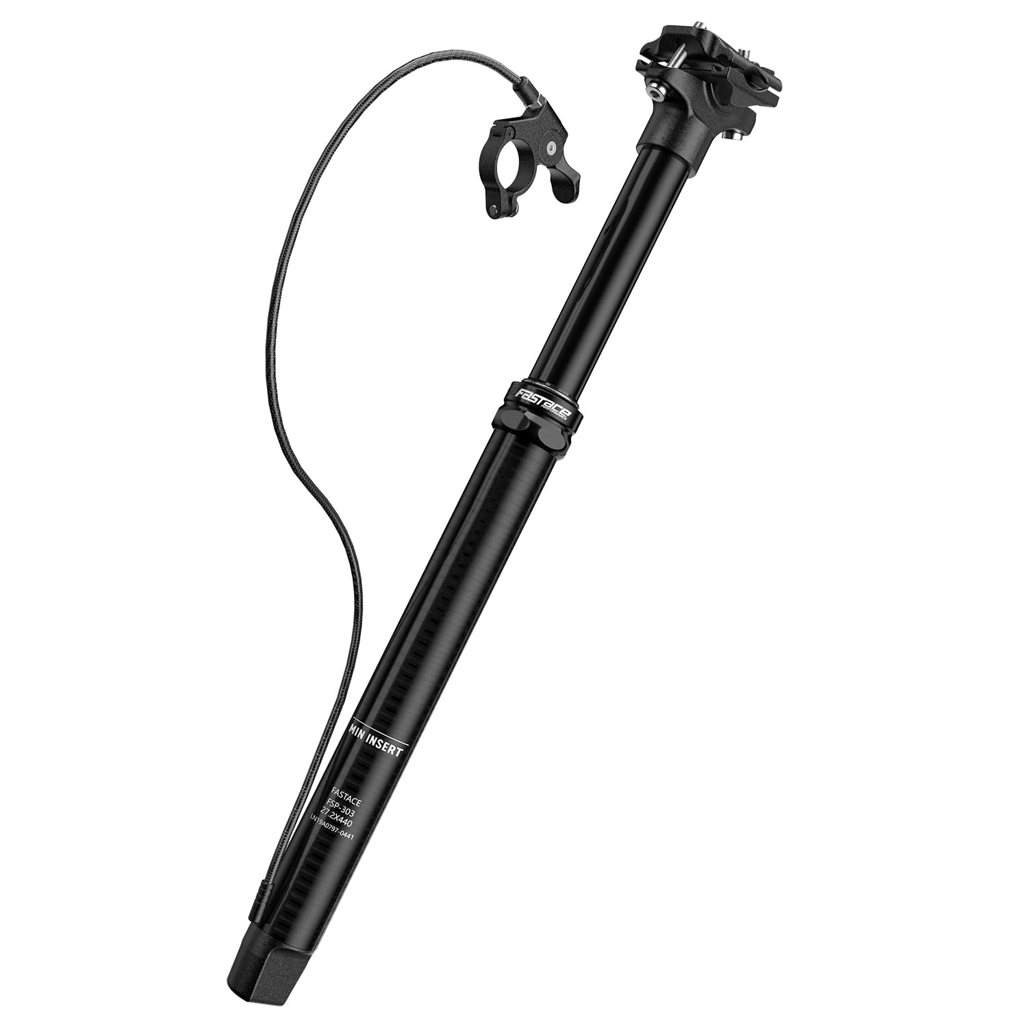 Bike Dropper Post, 27.2/30.9/31.6mm x 440mm Length 125mm Travel ,1500mm Remote External Internal Cable (Bottom Cable 30.9mm)