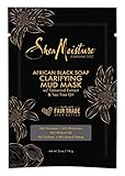 SHEA MOISTURE African Black Soap Mud Mask 0.5 Ounce (12 Pieces)