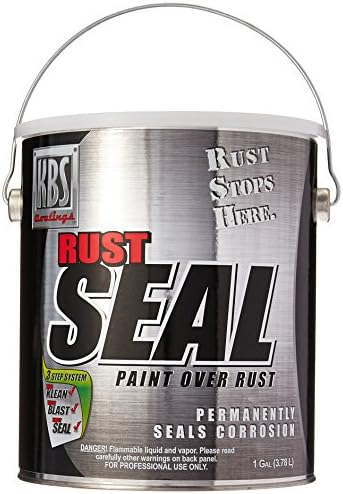 KBS Coatings 4501 Gloss Black RustSeal - 1 Gallon Covers 200 sq ft, Proven Rust Prevention