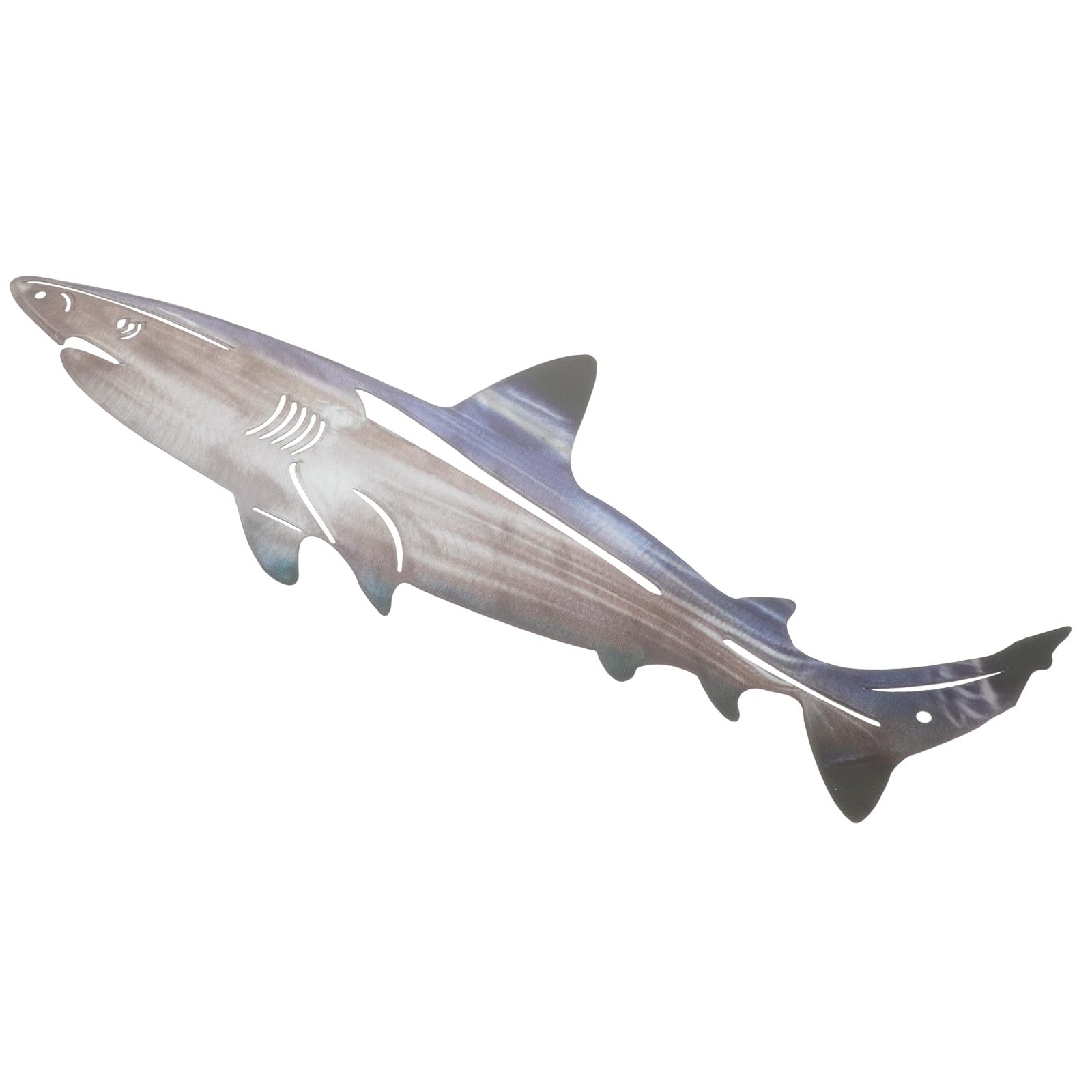 Décoration acier requin inoxydable légère et résistante murale - 8