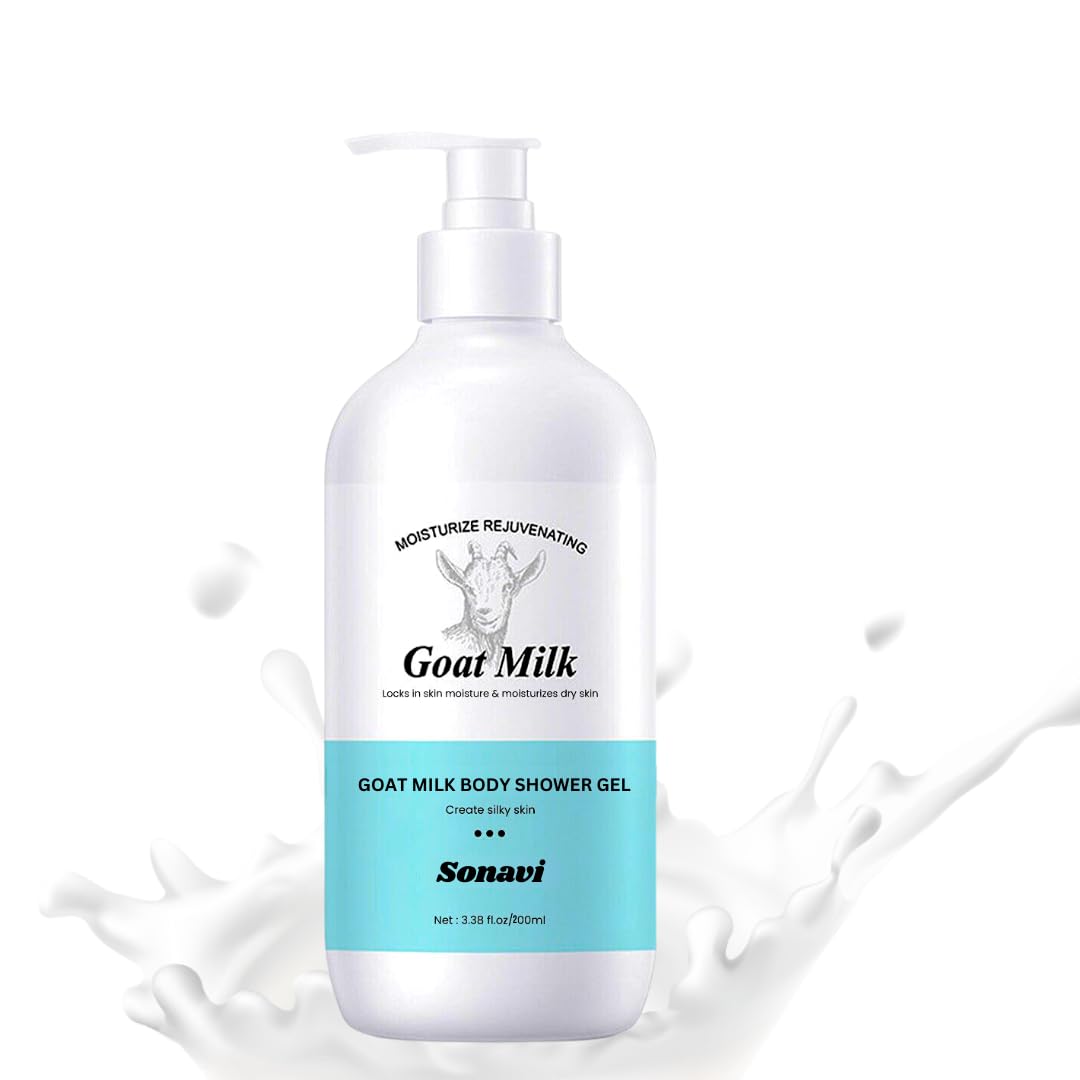 Goat milk Mousse body wash - Moisturisers For Softer | Smoother Skin Body wash | Brightening Body Wash | Body wash For Men & Women 200 ml (Pack of 1)