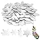 OLYCRAFT 150 Stück Blattform Spiegel Mosaik Mosaikfliesen Zum Basteln 11x25mm Blütenblatt Mosaikfliesen Mini Glasspiegelfliesen Blatt Glas Cabochons Glasblumen Blätter Fliesen Für DIY Kunsthandwerk