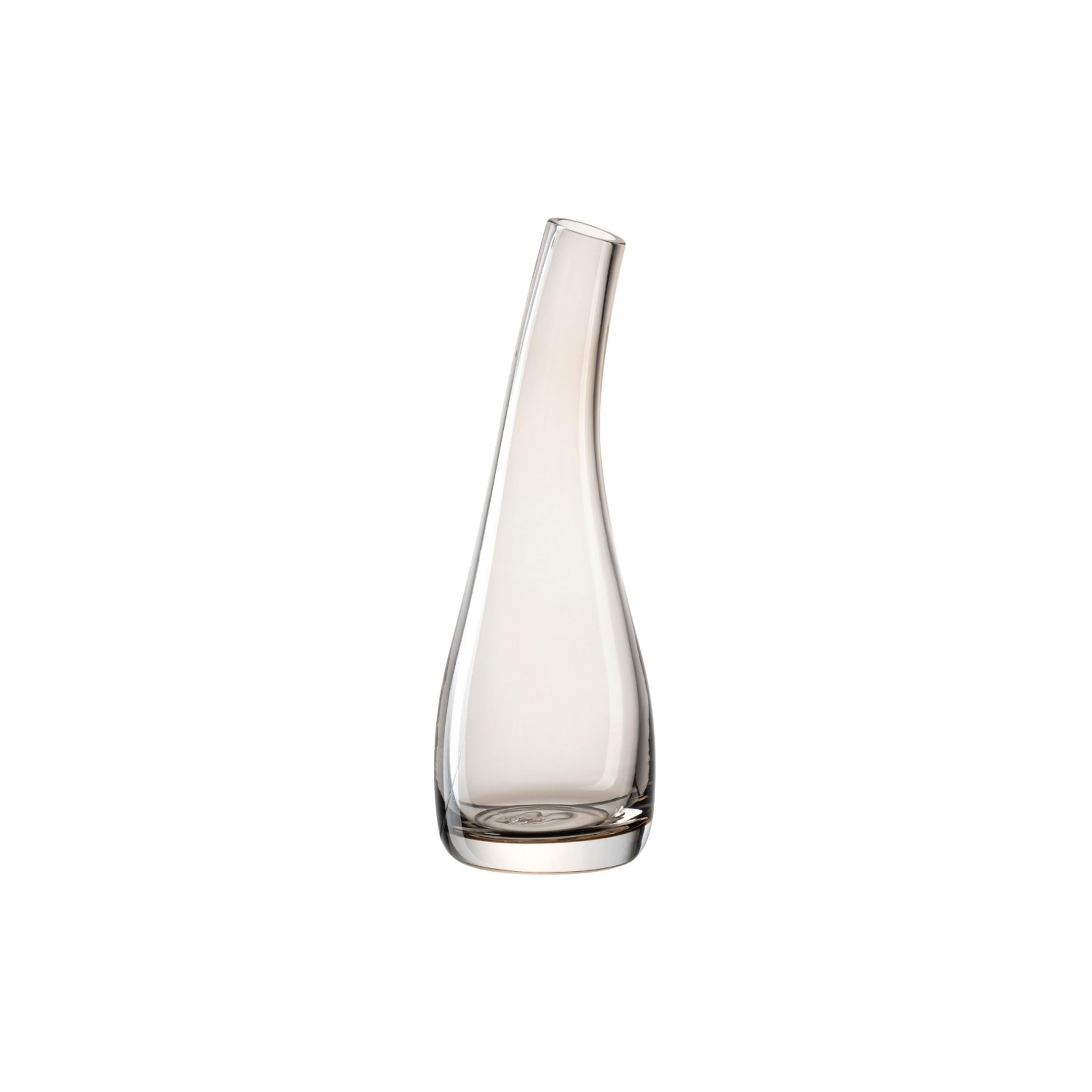 Vase 20 Luminosa Taupe Leonardo Home en verre teinté pour décoration