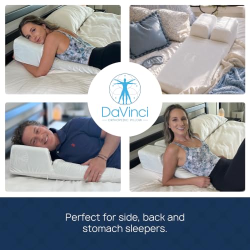 Image of Patented 3.0 Therapy Pillow for Chronic Neck Pain Relief, Decompression, Better Posture & Acid Reflux (For Side Sleepers) - HSA /FSA Approved. Also Opens Airways and Prevents Snoring