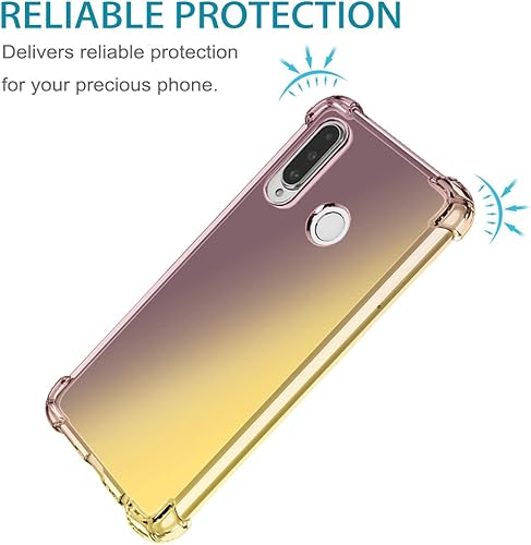 Miniatura 2 de Funda protectora para Huawei P30 LiteNova 4E MAR-LX3A, lindo degradado transparente delgado, a prueba de golpes, suave, flexible, TPU, funda