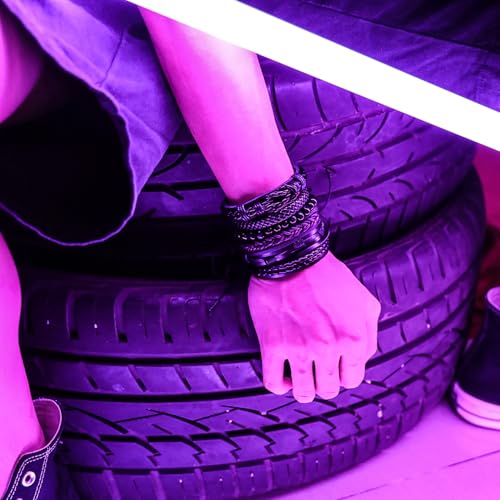 MILAKOO 6 Pcs Braided Leather Bracelet for Men Women Wooden Beaded Cuff Wrap Bracelet Adjustable3