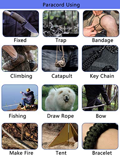 Tactical Paracord Cord 4Mm Nylon Parachute Rope 100Ft Survival Cord For Woven Bracelet, Shoelaces , Clothesline, Shelter(Camo)… #TOP4