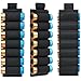 10 Packs 7 Rounds Shell Card Holder | Buttstock Shells Holder | 12/20 Ga Side Saddle Shell Carrier for Rifle Shotgun Cartridge | with Molle Utility Pouch Hook and Loop