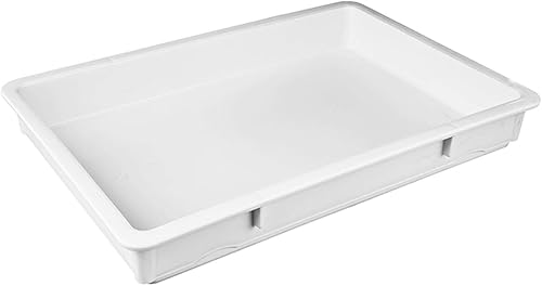 Caspian White 18 '' 26 '' 3 pulgadas caja de pasta de pizza de plástico restaurante o almacenamiento utilizando, 1 pieza