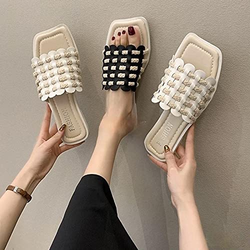 Slippers pour femmes open toe flat contre la chaleur