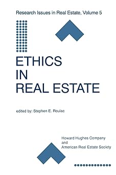 Ethics in Real Estate (Research Issues in Real Estate)-Wow! eBook
