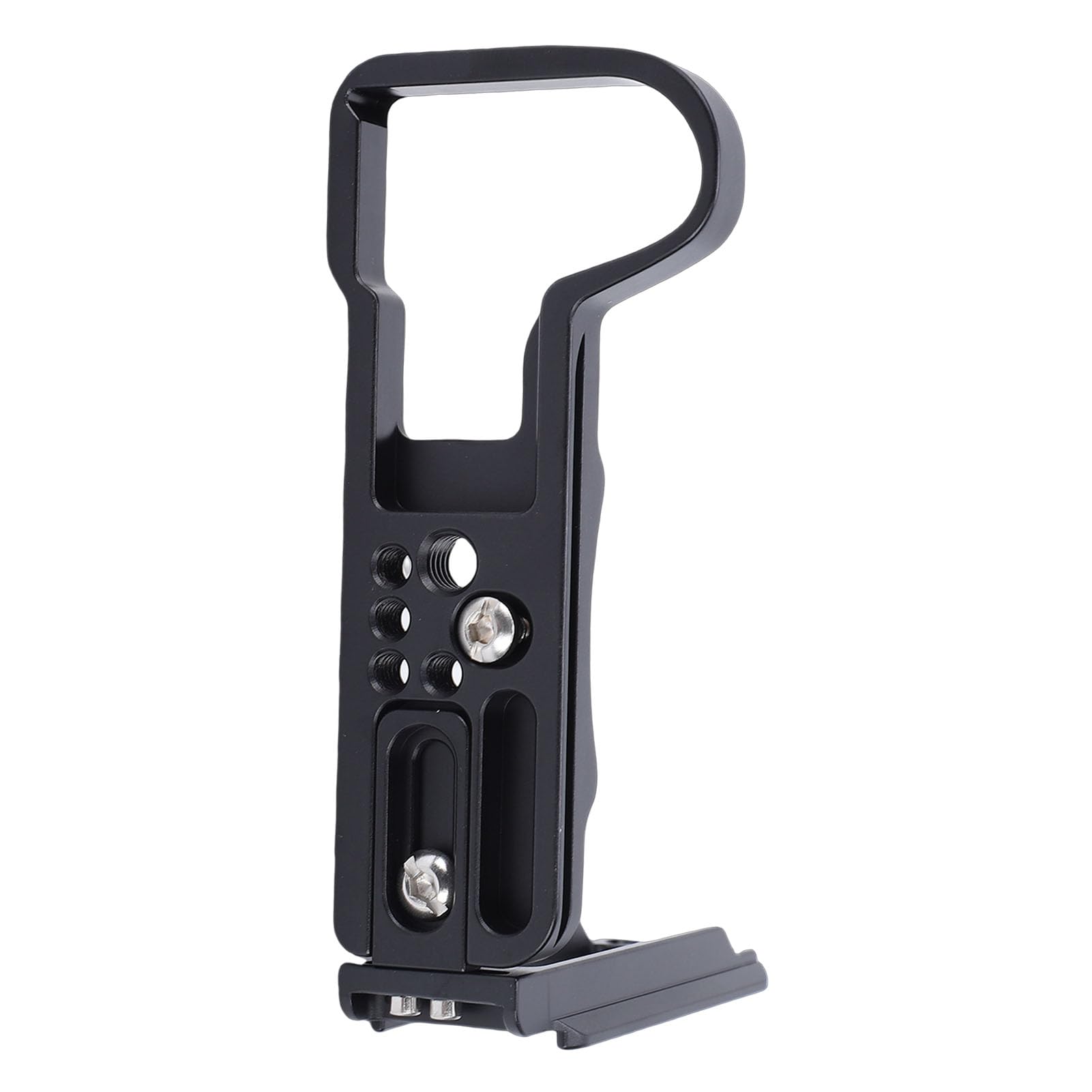 Staffa a L con Sblocco Rapido per S5II, Supporto Macchina (BLACK) | Materiale in lega di alluminio, compatibilità universale, aperture precise