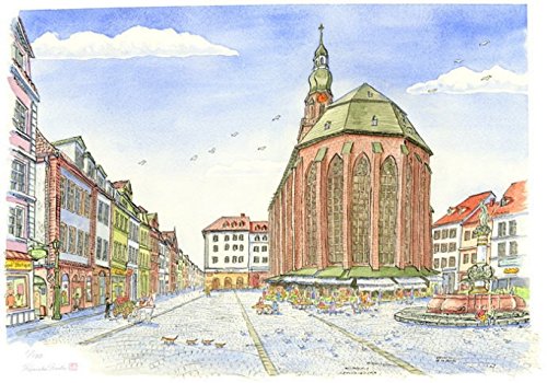 Amazon | 内藤謙一 「ハイデルベルク・G」 ドイツ 風景画 絵画