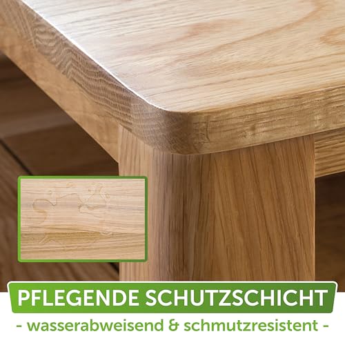 Nordicare Hartwachsöl 500ml.colorbarlos für universelle Holzpflege I Holzwachs farblos Öl I Wachsöl für Holzpflege I Hol