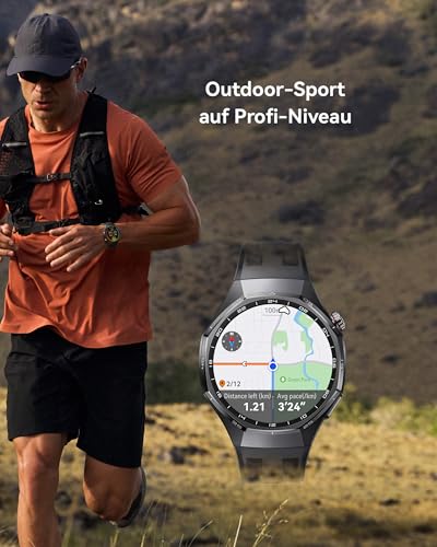 HUAWEI Watch GT 6 Pro Smartwatch, GPS Sportuhr mit EKG, 46mm, Schwarz