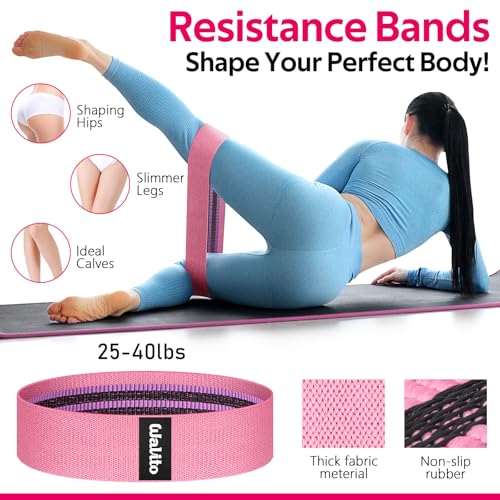 Image of WALITO 8Pcs Barbell Pad Set for Hip Thrust - Squat Pad,Gym Accessories for Women with Bar Bad,Bench Press, with Gym Ankle Straps,Resistance Bands for Working Out,Lifting Strap,Carry Bag