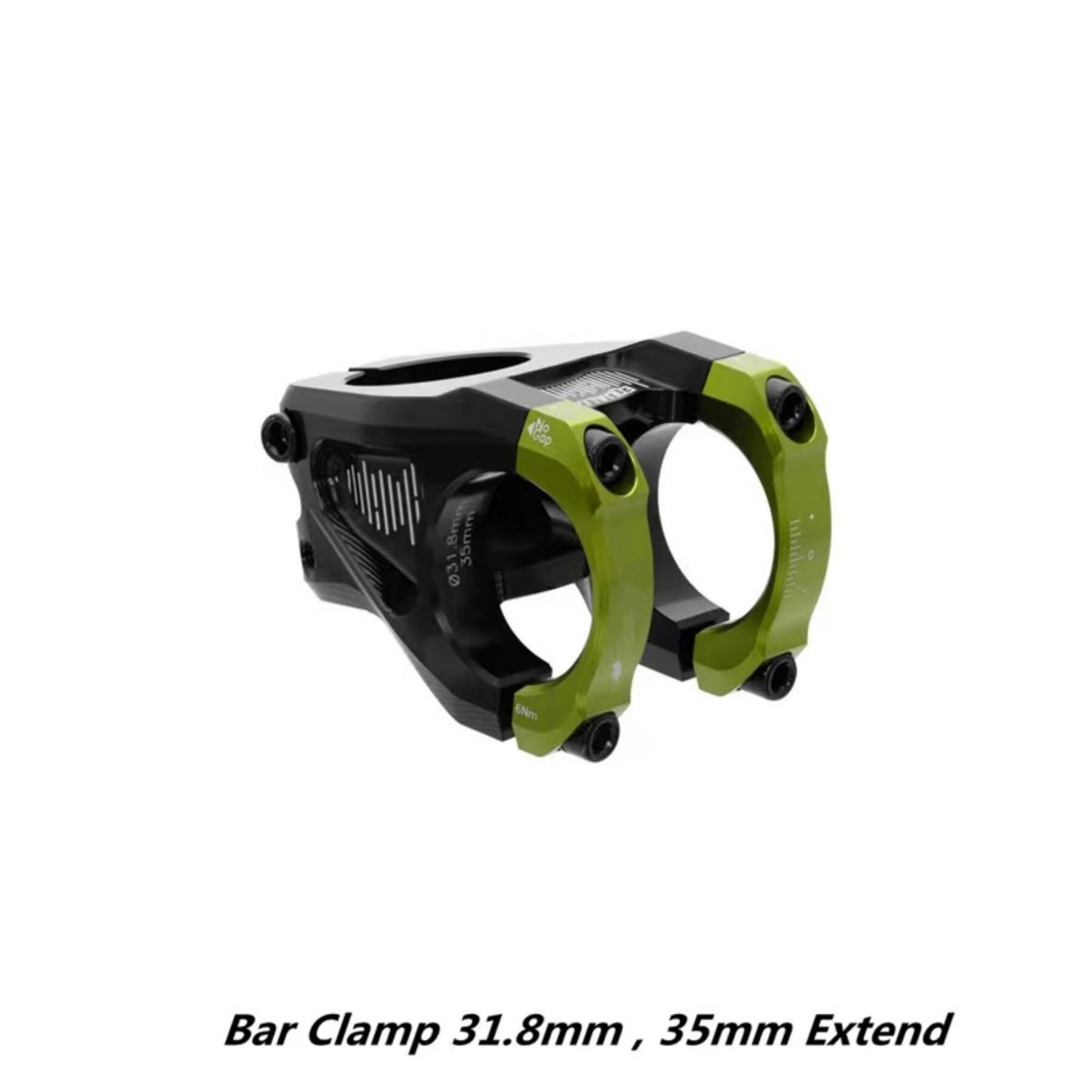 Attacco Manubrio MTB Attacco Manubrio for Mountain Bike Progettato con precisione for Downhill, Enduro, Trail Attacco Manubrio Bici da Corsa(Green)