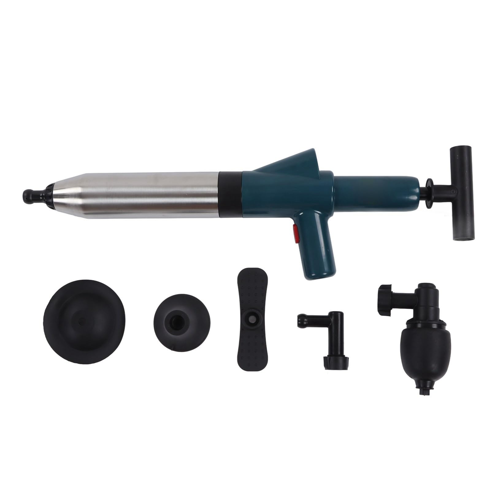 Kit di rimoDelamento di intasamento di servizi igienici di, scarico di scarico d'aria in acciaio inossidabile ad alta pressione, strumento di stantuffo manuale per