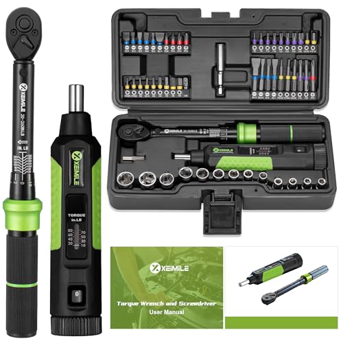 Image of 57Pcs 1 /4 inch Drive Small Torque Wrench and Srewdriver Set-20-260In.Lb