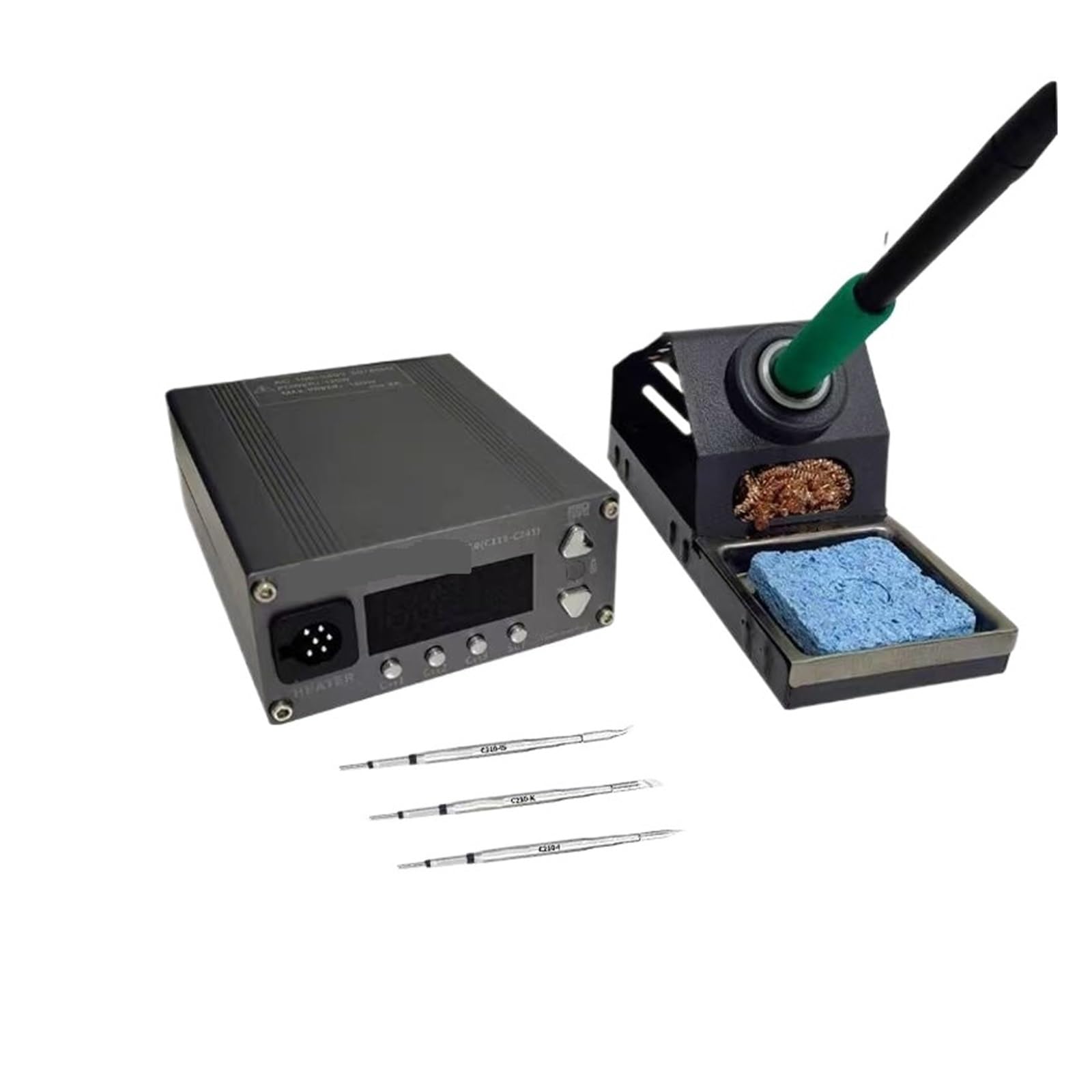 Stazione del Saldatore Stazione di Saldatura Riscaldante Ripagata Punte Compatibili T210/245/115 Maniglia Saldatura Elettronica Rilavorazione(210-3PCS)