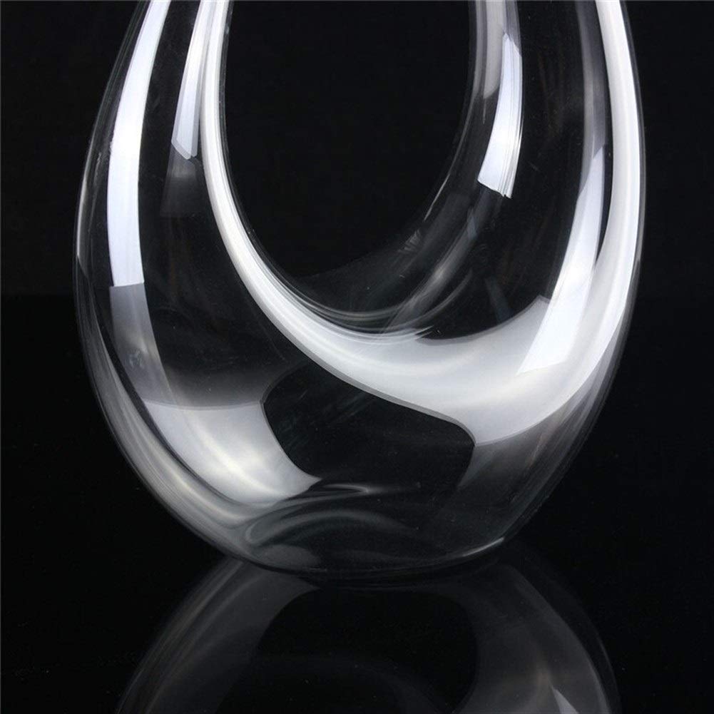 Vaso de cristal de 1500 ml Gran decantador de vino Vertedor Jarra Contenedor de vino Botella de agua Vasos para beber Conjunto de barra de jarra (Color : 1)