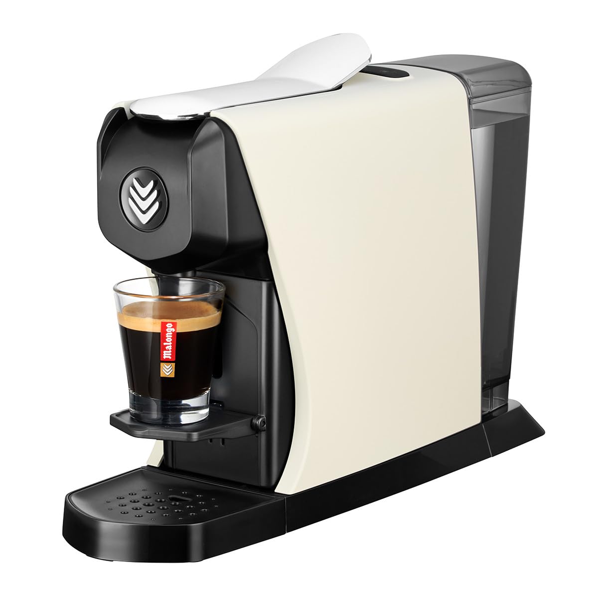 Malongo EOH Crème, machine à dosettes expresso, acier inoxydable