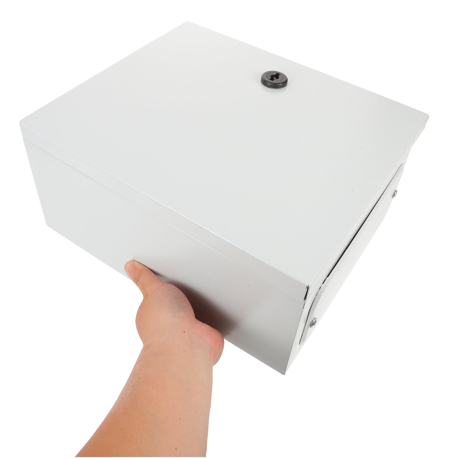 Coffret électrique extérieur : 30 x 25 x 14 cm, boîtier de dérivation étanche à l'eau et à la poussière avec serrure – Boîtier de distribution mural
