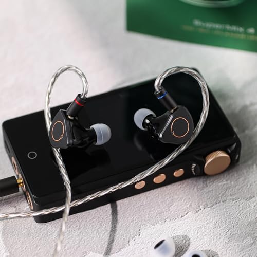 Image of Linsoul SIMGOT SuperMix 4 1DD+1BA+1Planar+1PZT Hybrid Drivers Earphones, HiFi in Ear Monitor IEM, Wired Gaming Earbuds with OFC Silver-Plated Cable for Musician Audiophile