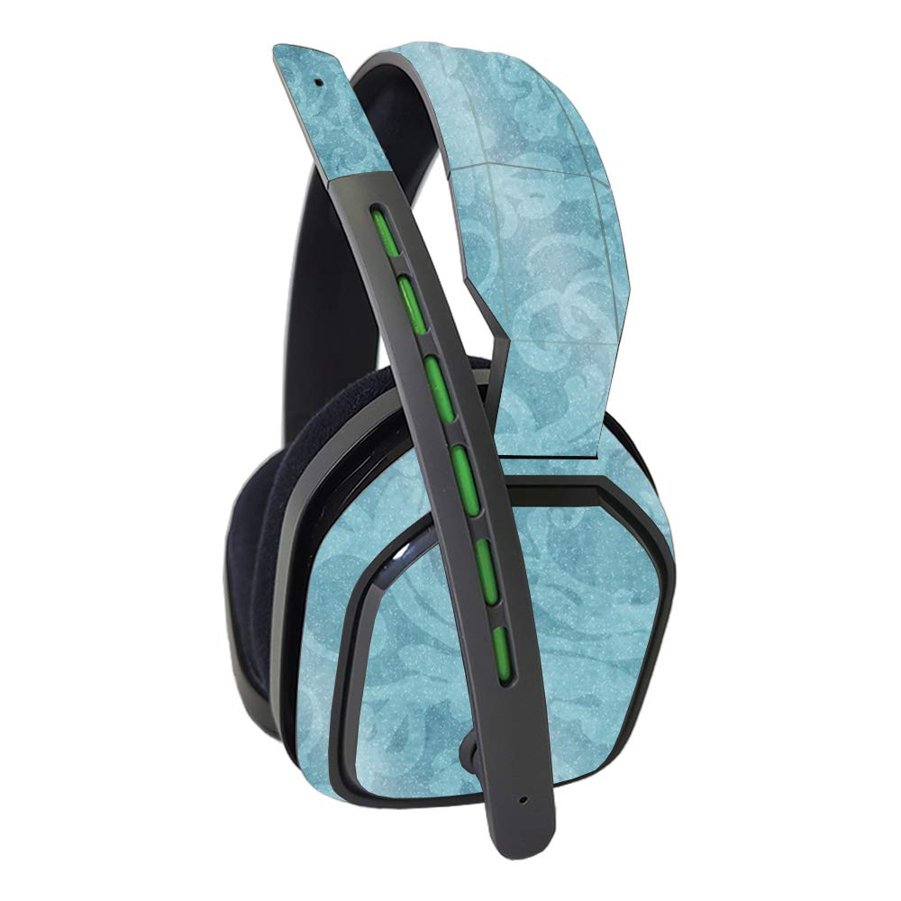 MightySkins Glossy Glitter Skin Compatible with Astro A10 Headset - Baby Blue Jacquard | Protective, Durable High-Gloss Glitter Finish | Easy to Apply and Change Styles | Made in The USA