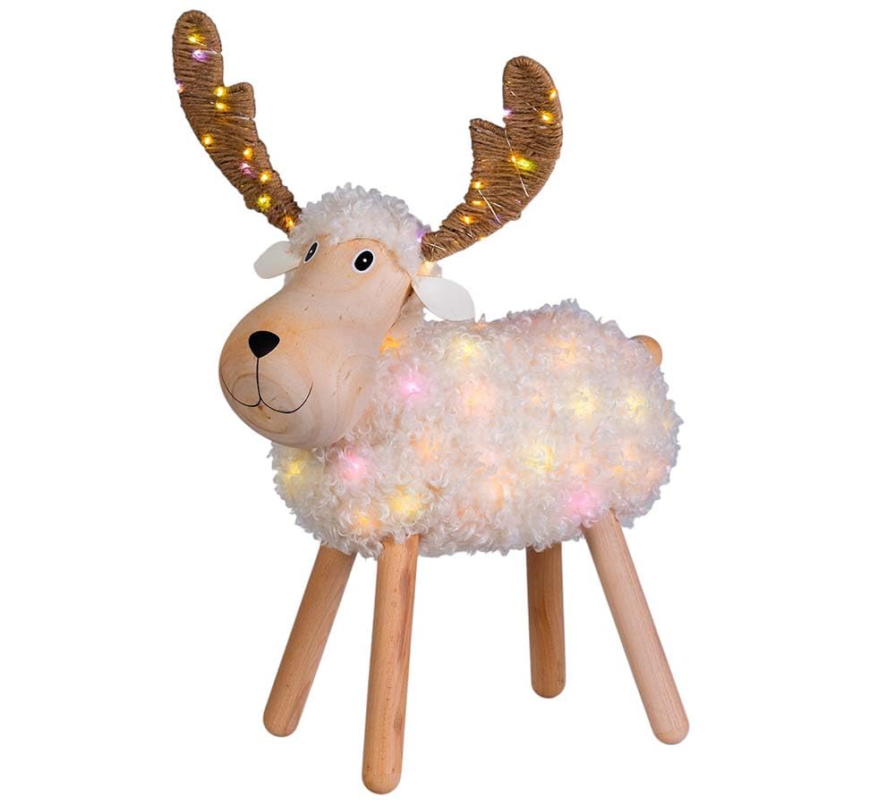 Lotti Pecorenna Luminosa H 45 Decorazioni Addobbi Natale