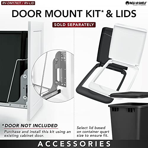 Caneca de basura doble 35 Qt con desmontaje para cocina miniatura 3