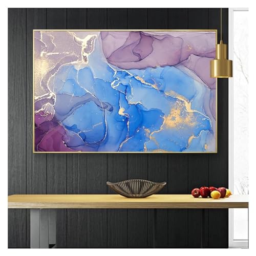 Peinture abstraite en marbre pour un salon moderne et élégant