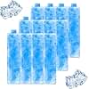 Ice Packs Ice Crystal Boxes for Coolers, Reusable Long Lasting&Fast Freeze, Set of 12 in 1 Freezer Packs for Lunch Bags Cooler Backpack, Camping, Picnics, Beach, Fishing and More
