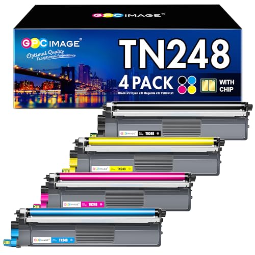 GPC IMAGE TN248VAL TN248CMYK Kompatibel für Brother TN-248 TN248XL Toner für Brother MFC-L3760CDW Toner DCP-L3560CDW MFC-L3740CDW MFC-L8390CDW HL-L3240CDW ( (4er-Pack, Schwarz Magenta Gelb Cyan)