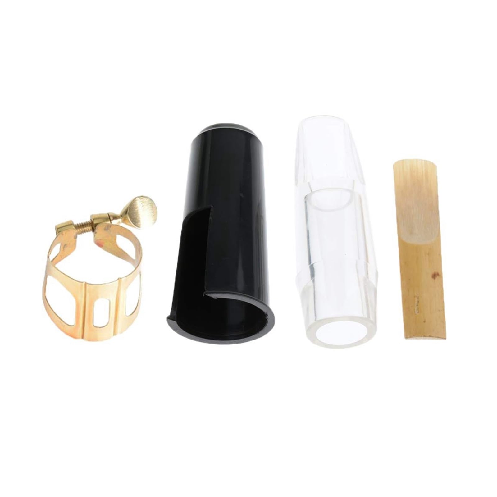 Kit de Accesorios saxofón Kit De Boquilla De Saxofón Alto, Boquilla, Tapa, Clip De Lengüeta, Boquilla Plana, Accesorios Para Instrumentos De Viento De Madera