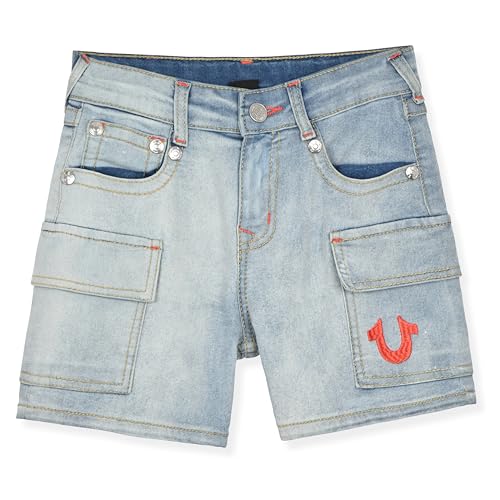 Image of True Religion Girls Jeans Shorts Set Girls Denim Short and Fashion Tee Shirt Clothing Set for Kids