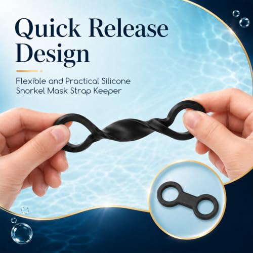 Jeffdad 8 Piezas Clip de Silicona para Snorkel, Sujetador de Snorkel para Máscara de Buceo miniatura 4
