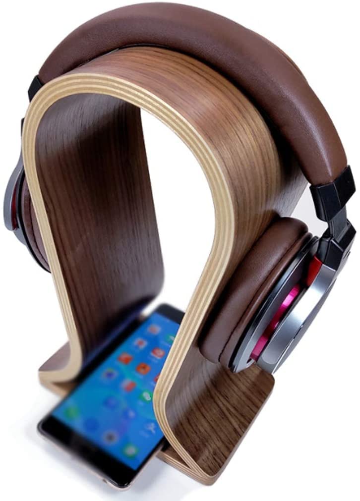 Supporto Cuffie Gaming Supporto per Cuffie in Legno Supporto per Cuffie da Gioco Supporto per Cuffie Gancio Adatto A Quasi Tutte Le Cuffie Liscio Comodo Gancio per Cuffie Universale