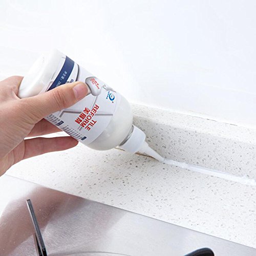 Preisvergleich Produktbild YHLVE Boden Fliesen Epoxy wandfugen Beautiful Versiegelungsmittel Weiß Abdichten Agent für Wasserfeste Wand-WC Gap Repair Tool (280ml)