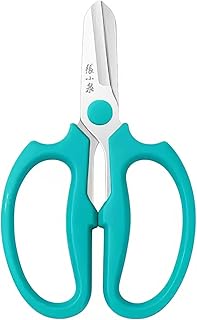 Pro Florist & Garden Shears - 3.38mm Heavy-Duty Rustproof Steel | Cuts Hydrangeas, Roses & Thick Stems | Ergo Wide-Grip Scissors for Fresh Flowers, Pruning, Ikebana(Green)