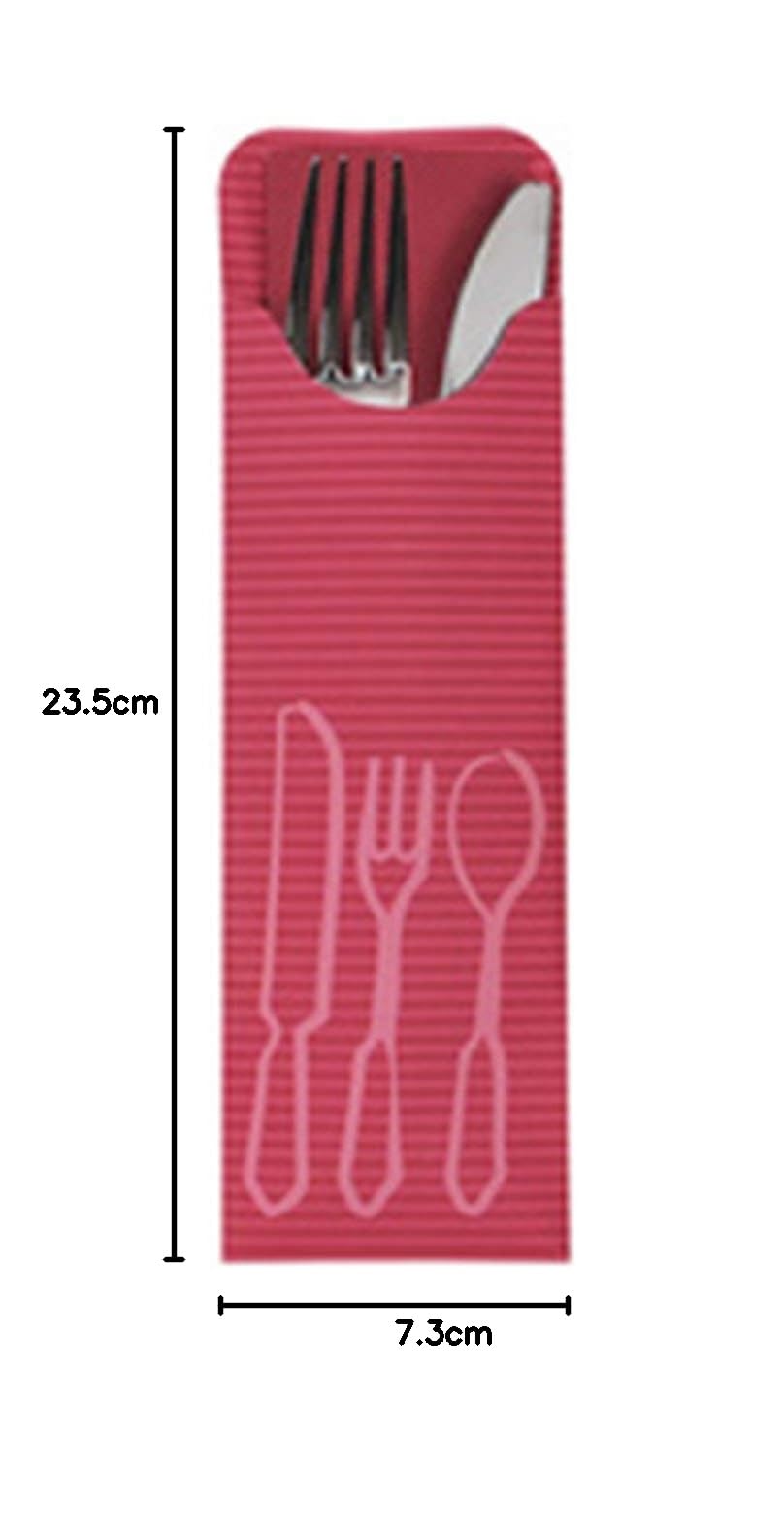 PAPSTAR Servietten-Taschen In Bordeaux – Praktisch & Hygienisch, 100 Stück