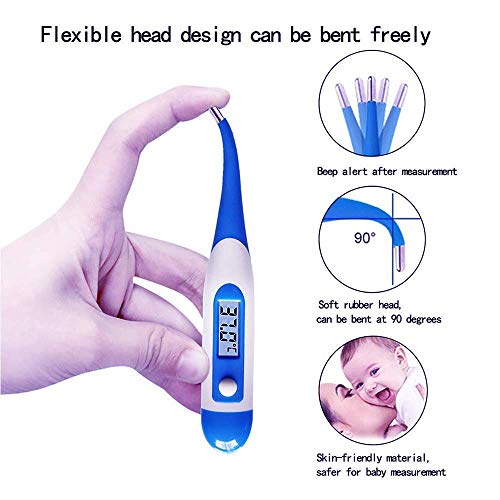 image for Merkisa Best LCD Digital Thermometer, Household Waterproof Oral Cavity